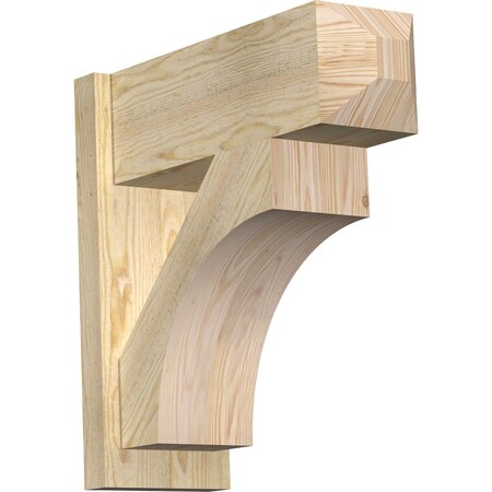 Ekena Millwork Westlake Rough Sawn Craftsman Outlooker, Douglas Fir, 8"W x 22"D x 22"H OUT08X22X22WTL04RDF